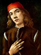 BOTTICELLI, Sandro Portrait of a Young Man  fdgdf oil painting reproduction